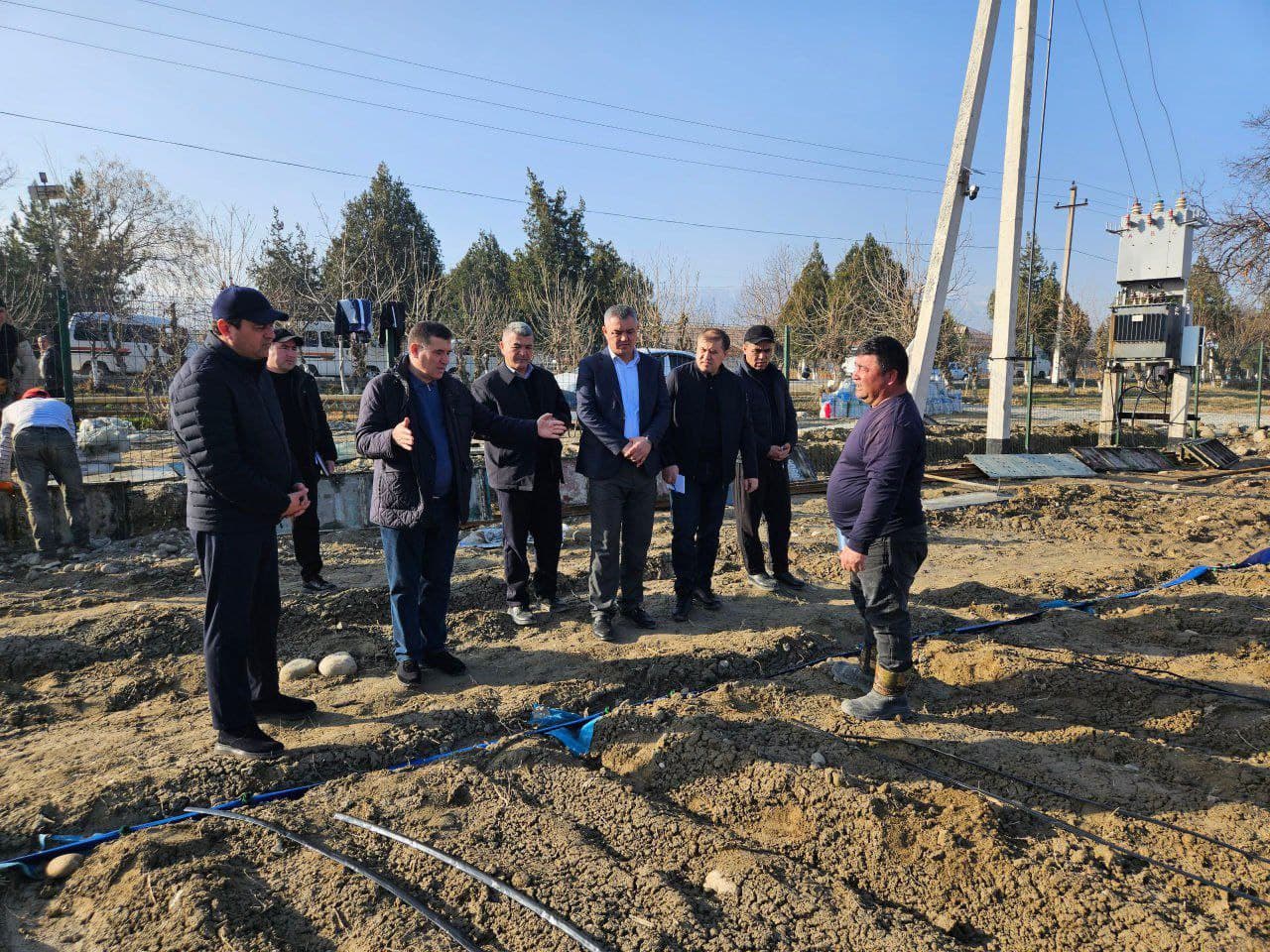 В Ферганском районе изучен проект малиновой плантации