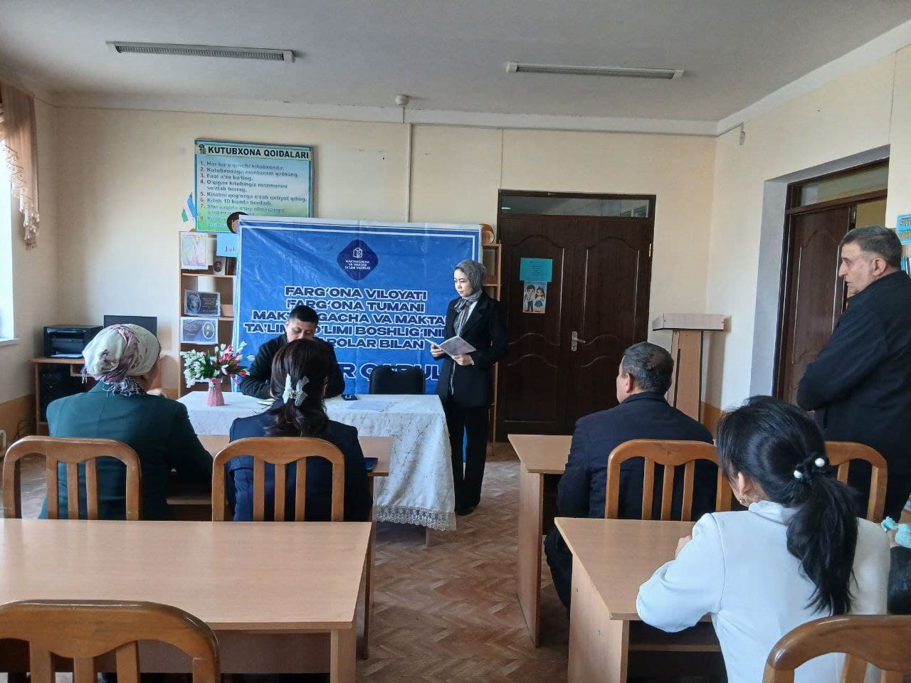 В Ферганском районе проведён очередной выездной приём по вопросам образования Руководитель отдела д