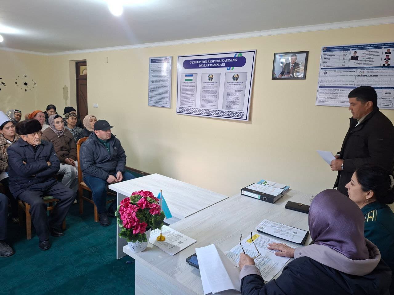 В Ферганском районе состоялся прием по защите прав женщин