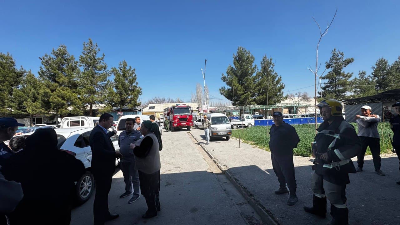 На рынке «Чимён» проведены профилактические мероприятия по пожарной безопасности