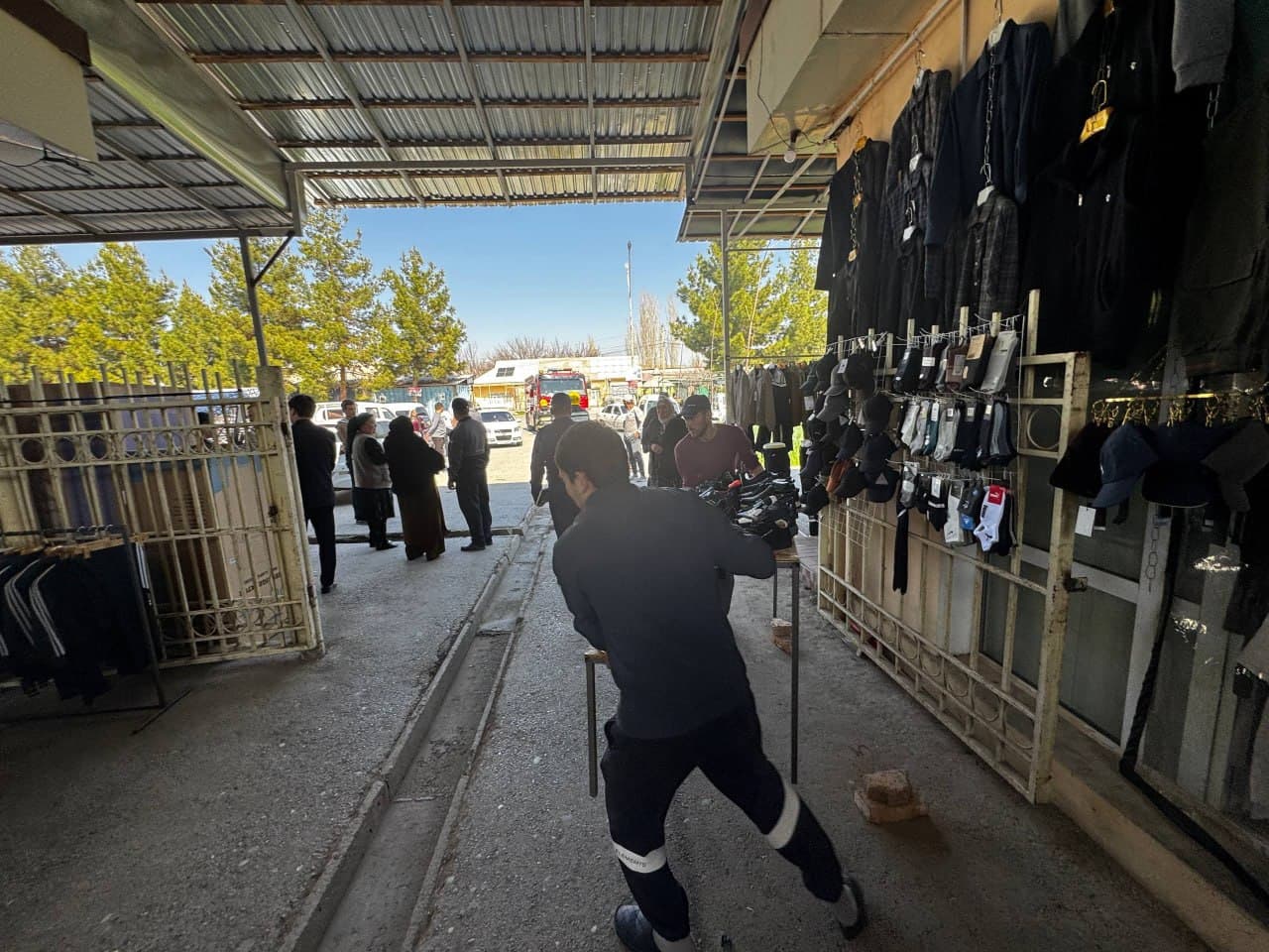 На рынке «Чимён» проведены профилактические мероприятия по пожарной безопасности