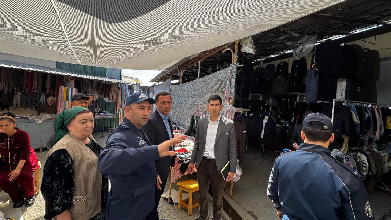 На рынке «Чимён» проведены профилактические мероприятия по пожарной безопасности