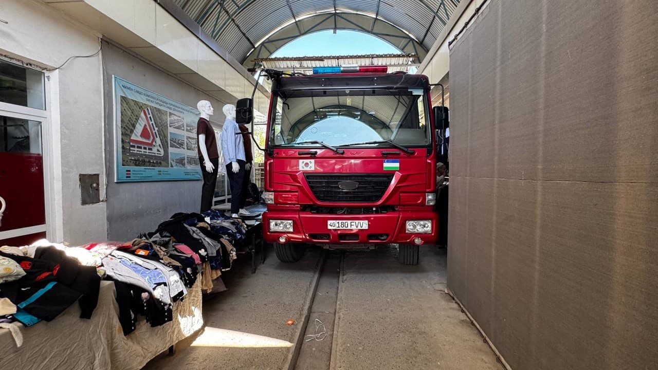 На рынке «Чимён» проведены профилактические мероприятия по пожарной безопасности