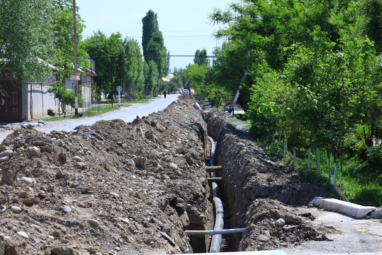 New water supply networks installed in “Boy mahalla” of Fergana district