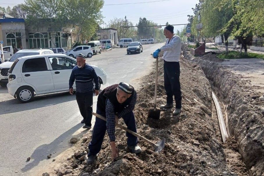 New water supply networks installed in “Boy mahalla” of Fergana district