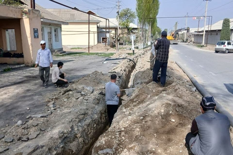 New water supply networks installed in “Boy mahalla” of Fergana district