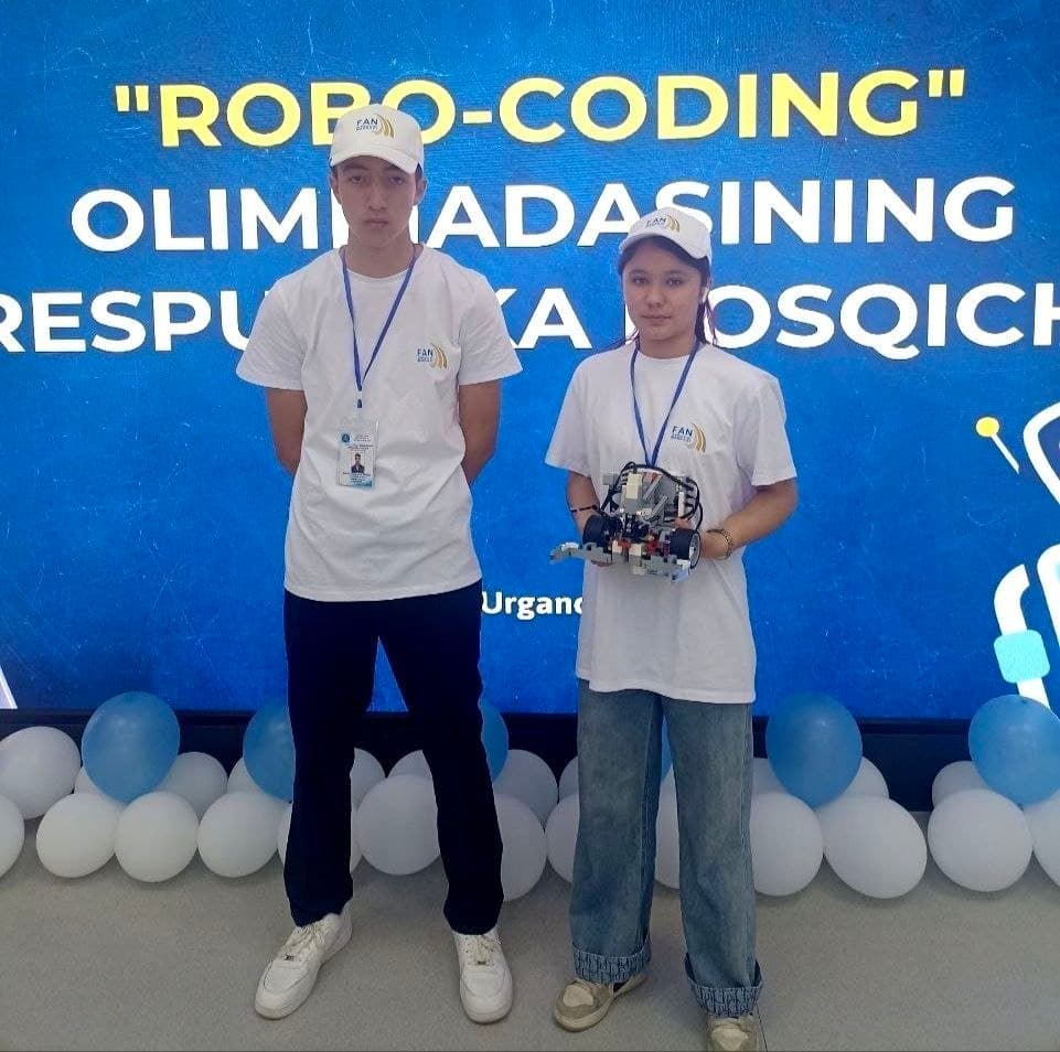 Школьники Ферганского района заняли 1-е место на олимпиаде «Robo-Coding»