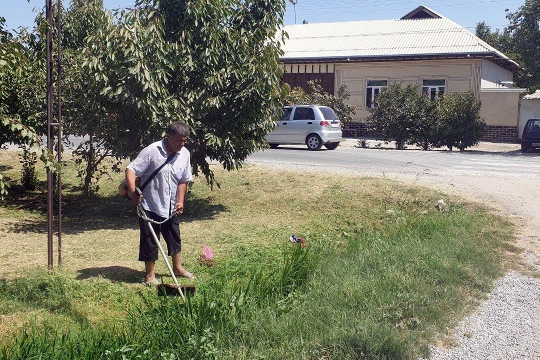 Community Clean-Up Campaign Continues Across Fergana District