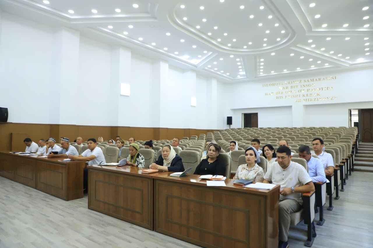 The 26th Session of the Fergana District Council of People's Deputies Was Held