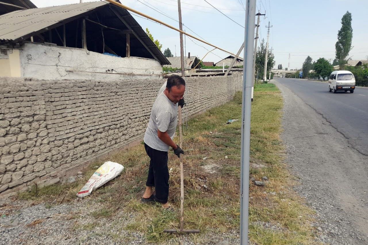 Community Improvement Activities Continue in Fergana District as Part of the "Month of Neighborhood Improvement and Kindness"
