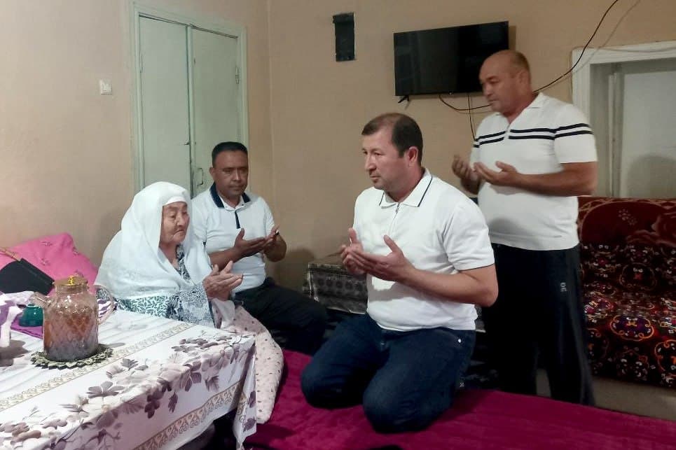 Field Study Conducted and Elderly Resident Visited in Tinchlik Mahalla