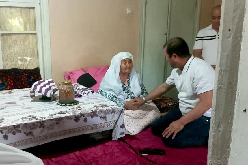 Field Study Conducted and Elderly Resident Visited in Tinchlik Mahalla