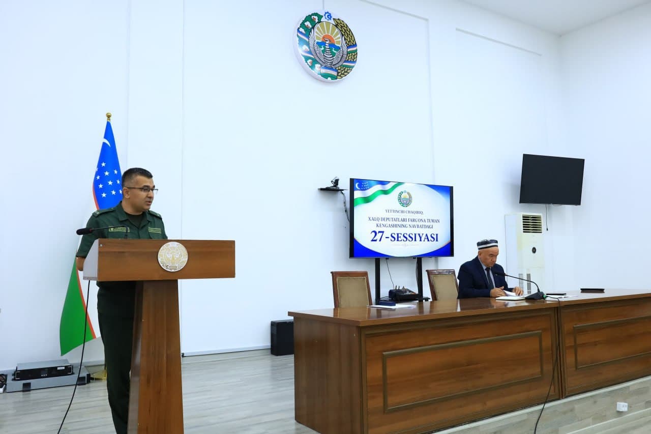 The 27th Session of the Fergana District Council of People's Deputies Was Held