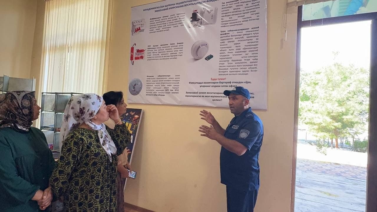 Fire Safety Training Seminar Held in the “Yangi Asr” Mahalla