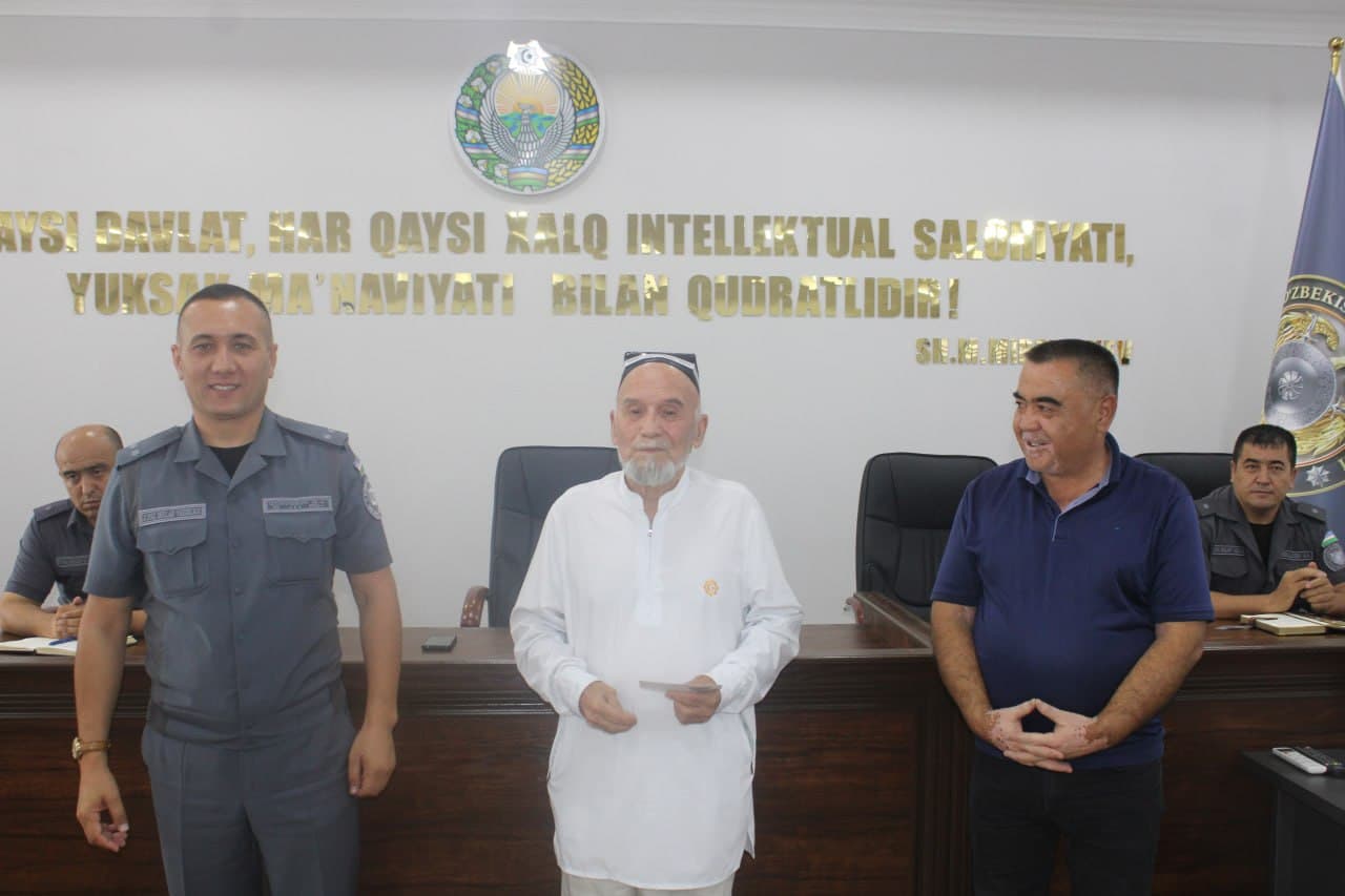 Spiritual and Educational Meeting Held at the Fergana District Department of Internal Affairs under the “Three Generations” Principle