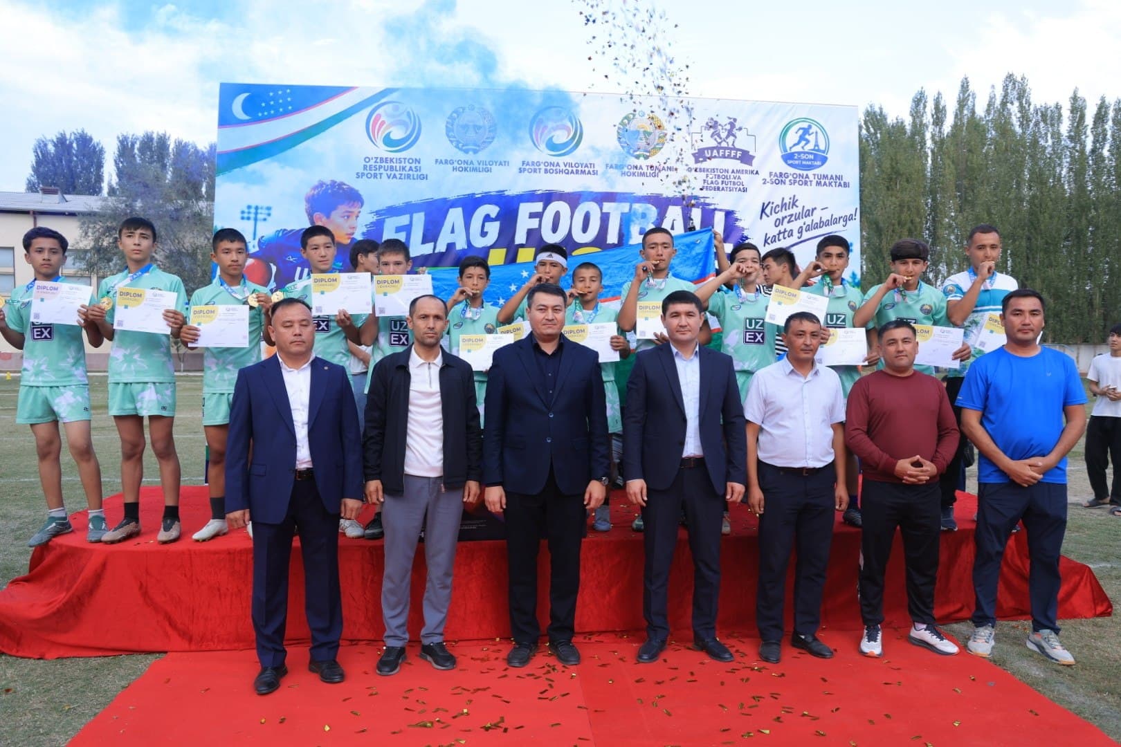 The First-Ever U-13 Flag Football Championship Concludes in Fergana Region