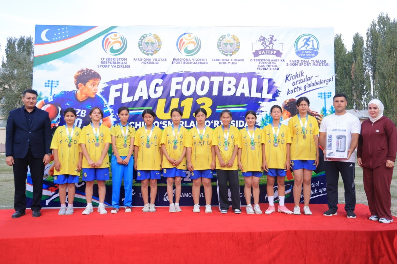 The First-Ever U-13 Flag Football Championship Concludes in Fergana Region