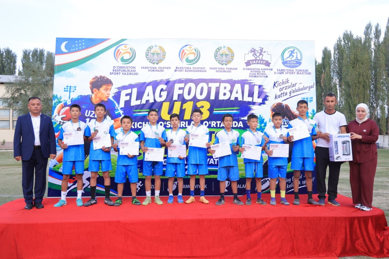The First-Ever U-13 Flag Football Championship Concludes in Fergana Region