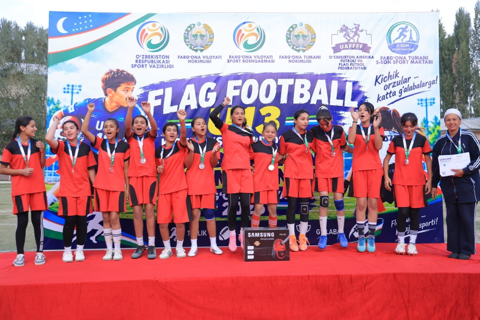 The First-Ever U-13 Flag Football Championship Concludes in Fergana Region