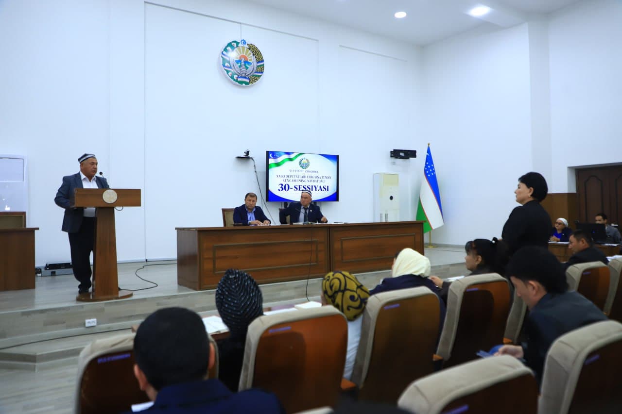 The 30th session of the Fergana District Council was held