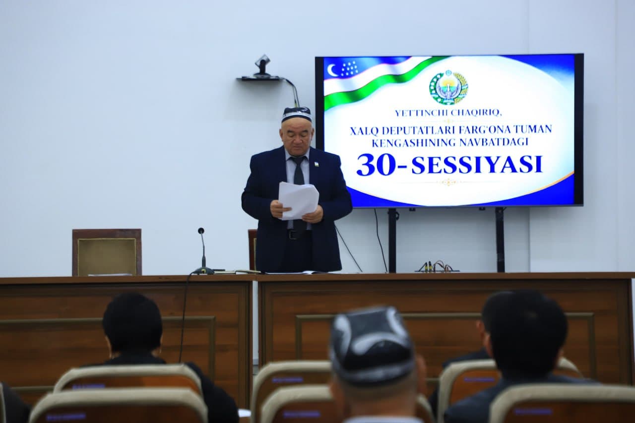 The 30th session of the Fergana District Council was held