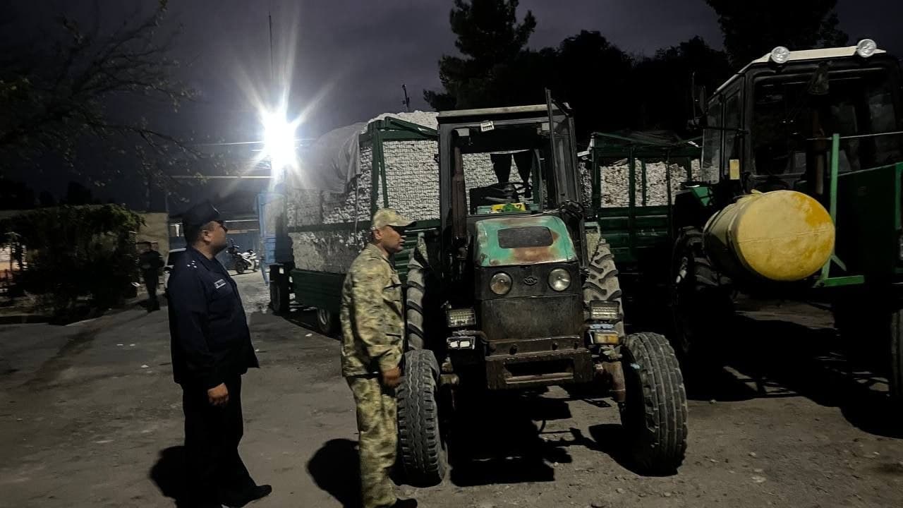 Nighttime Inspection Conducted at Cotton Reception Points