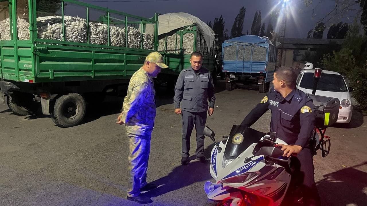 Nighttime Inspection Conducted at Cotton Reception Points