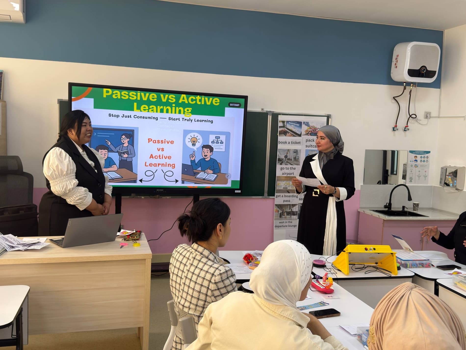 Oltiariq tumani 29-umumiy o‘rta ta’lim maktabida Oltiariq tumani ingliz tili o‘qituvchilari uchun dastur asosida seminar-trening tashkil etildi.