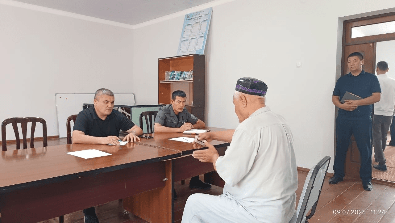 Oltiariq tumanida sayyor qabul o‘tkazildi