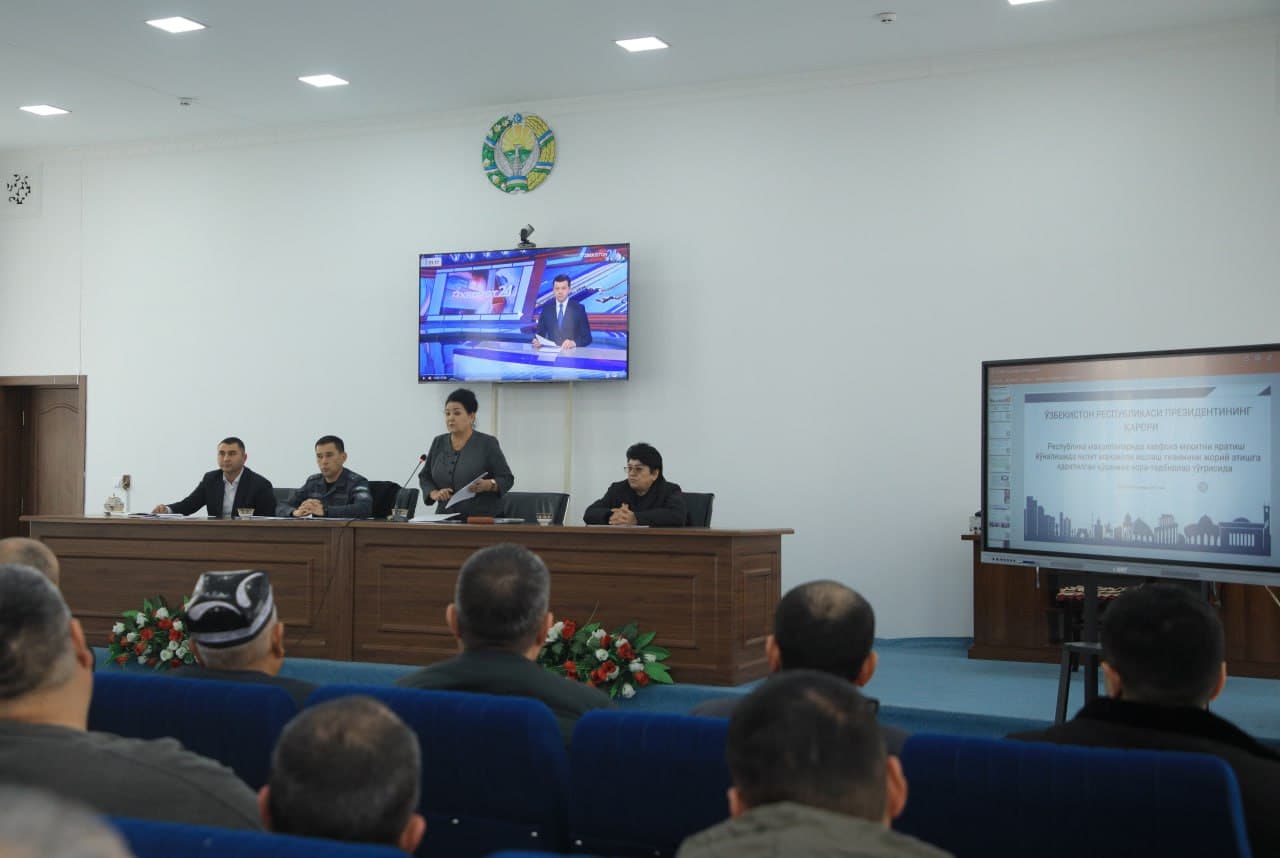 Mahallalarda xavfsiz muhitni ta’minlash — ustuvor vazifa