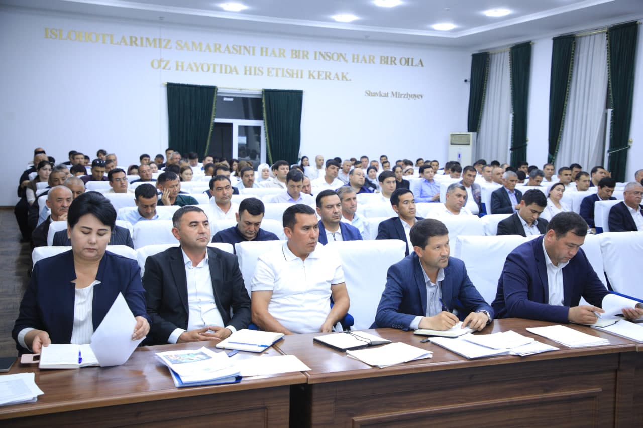A meeting on pressing issues was held in the city of Quvasoy