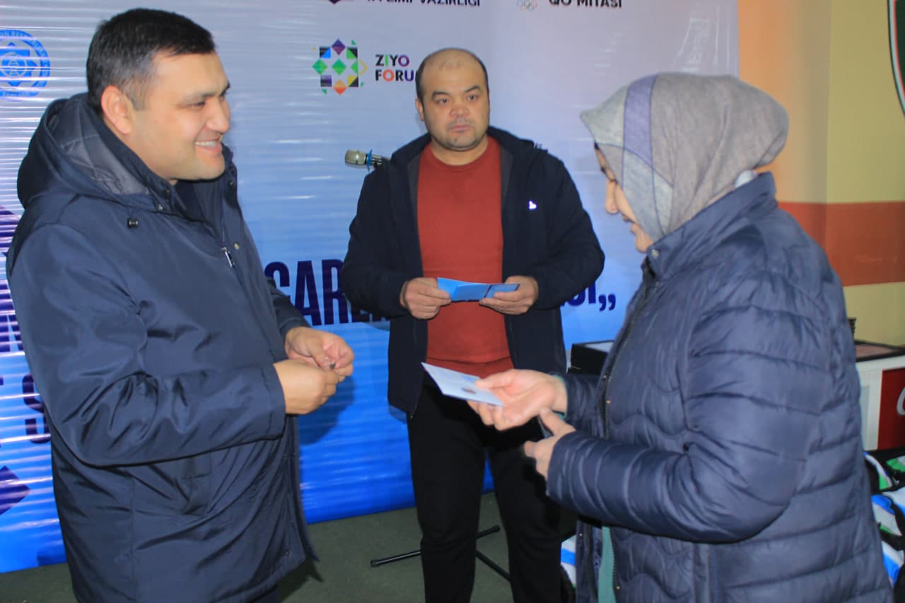 “Besh tashabbus olimpiadasi” viloyat bosqichi g‘oliblari va “Jismoniy tayyorgarlik darajasi” sport sinovlarida faol ishtirok etgan katta yoshdagi sportchilar e’tirof etildi