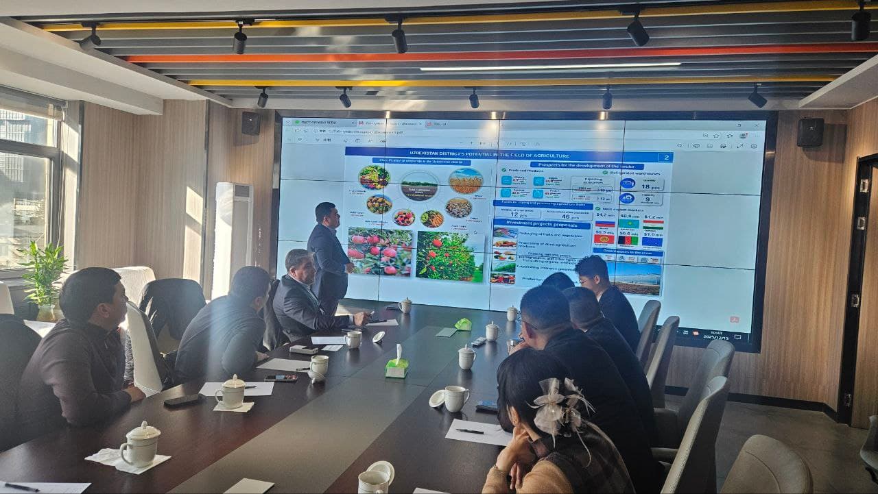 O‘zbekiston tumani delegatsiyasining Xitoyga tashrifi hamkorlik imkoniyatlarini yanada kengaytirmoqda