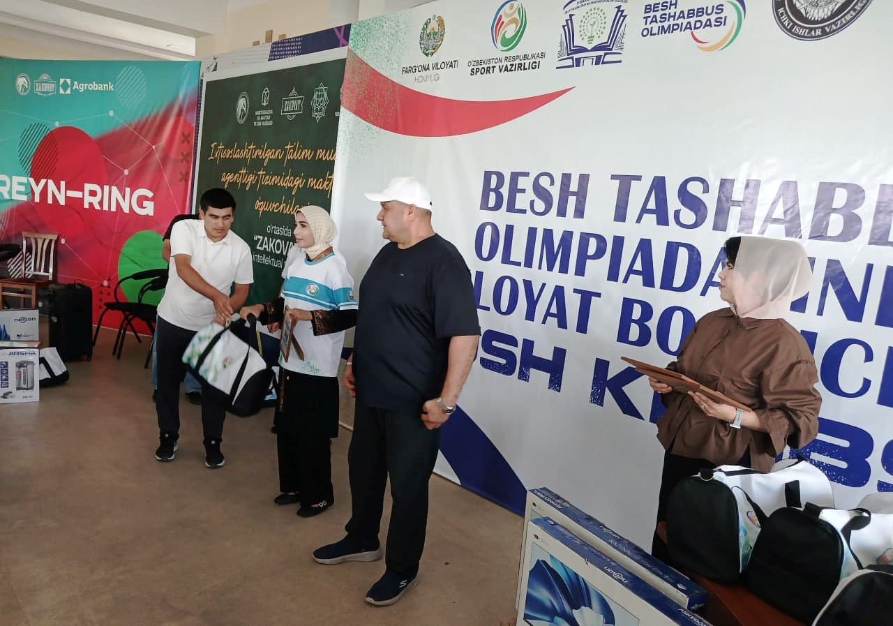 O‘zbekiston tumanilik yoshlar “Besh tashabbus olimpiadasi” viloyat bosqichi musobaqalarida salmoqli natijalarga erishdilar