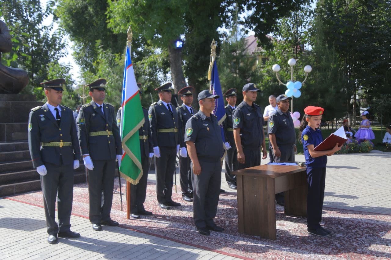 Торжественная церемония принесения клятвы учащимися «Школы мужества» состоялась.
