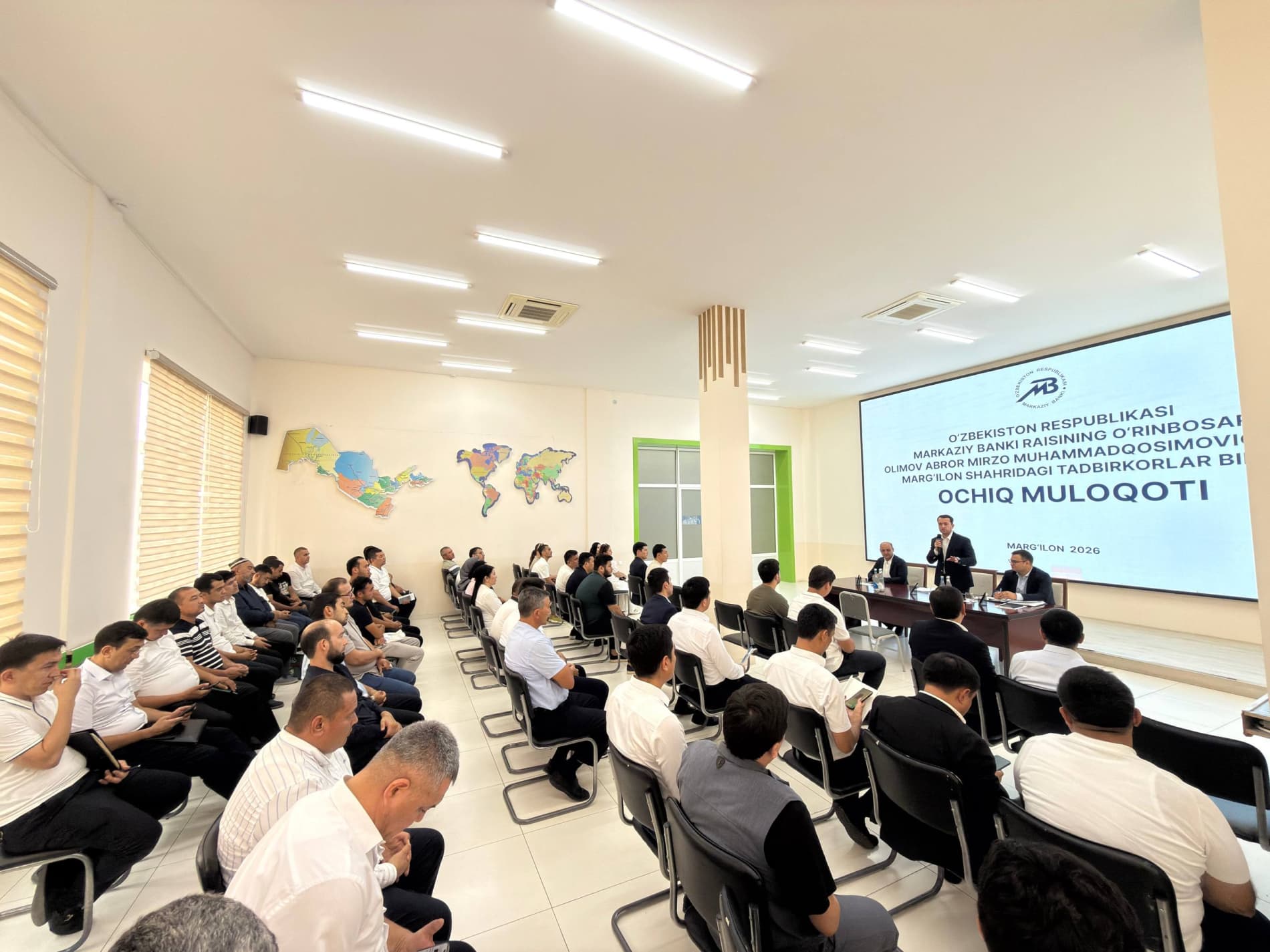 Marg‘ilonda tadbirkorlar bilan ochiq muloqot o‘tkazildi