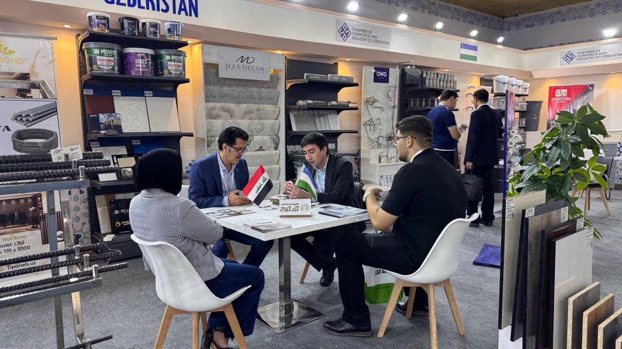Uchko‘prikda ishlab chiqarilgan mahsulotlar "Baghdad International Fair" ko‘rgazmasida namoyish etilmoqda