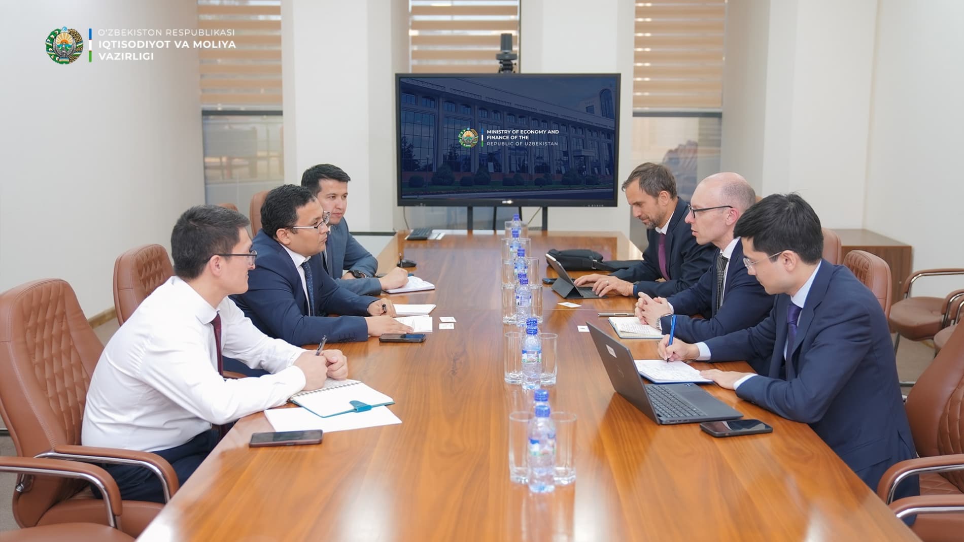 A meeting with representatives of the World Bank was held at the Ministry of Economy and Finance.