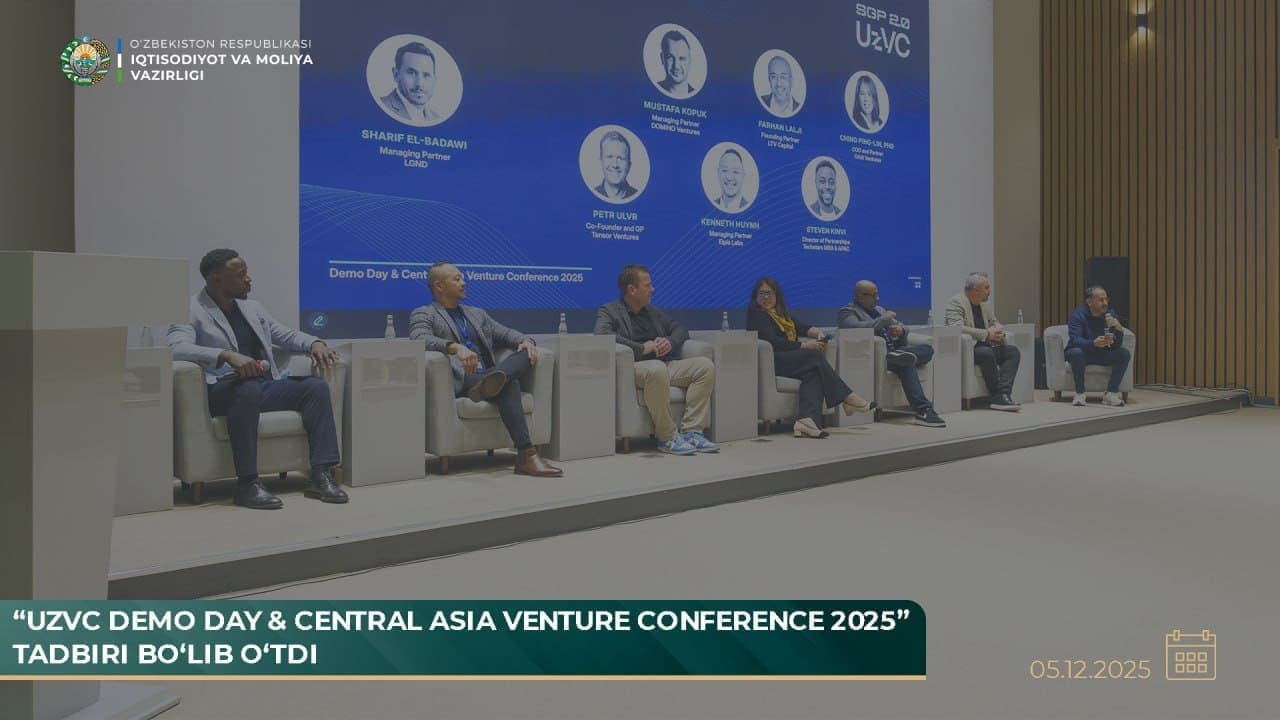 “UzVC Demo Day & Central Asia Venture Conference 2025” tadbiri bo‘lib o‘tdi