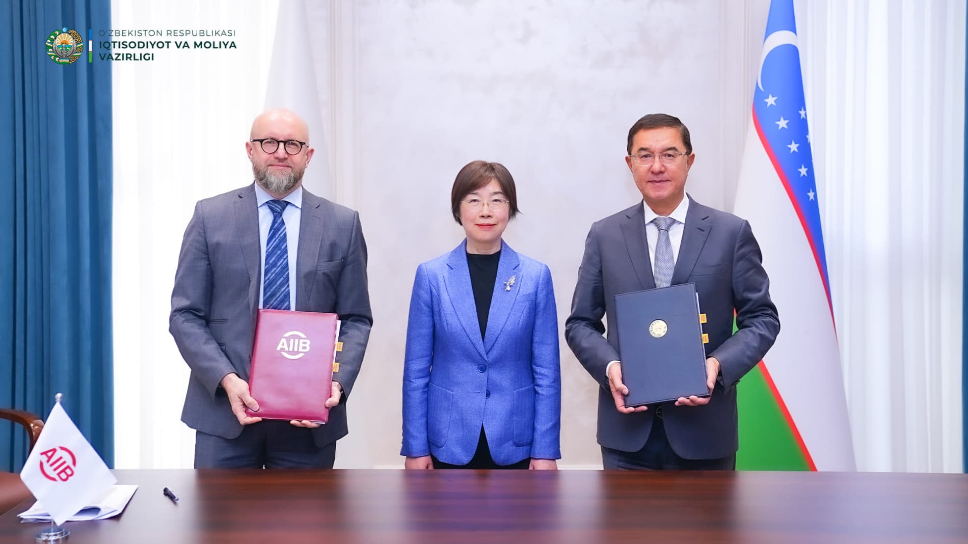 Осиё инфратузилма инвестициялари банки президенти Сзоу Сзяи билан ҳамкорлик йўналишлари муҳокама қилинди