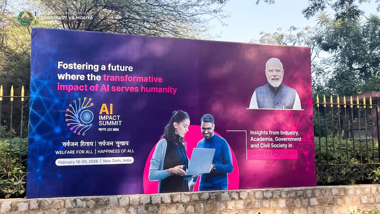 Iqtisodiyot va moliya vazirligi vakillari “India AI Impact Summit 2026” sammitida ishtirok etmoqda