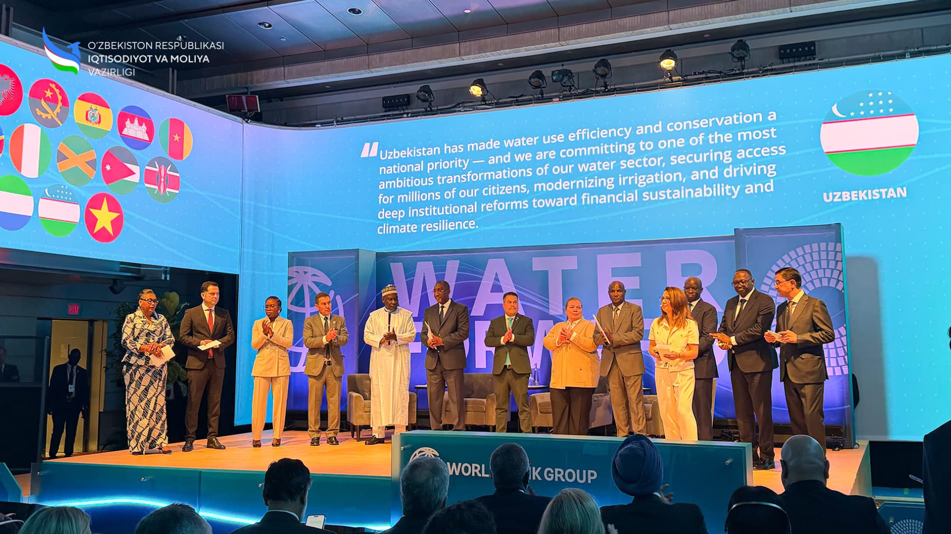O‘zbekiston “Water Forward” global tashabbusiga qo‘shildi