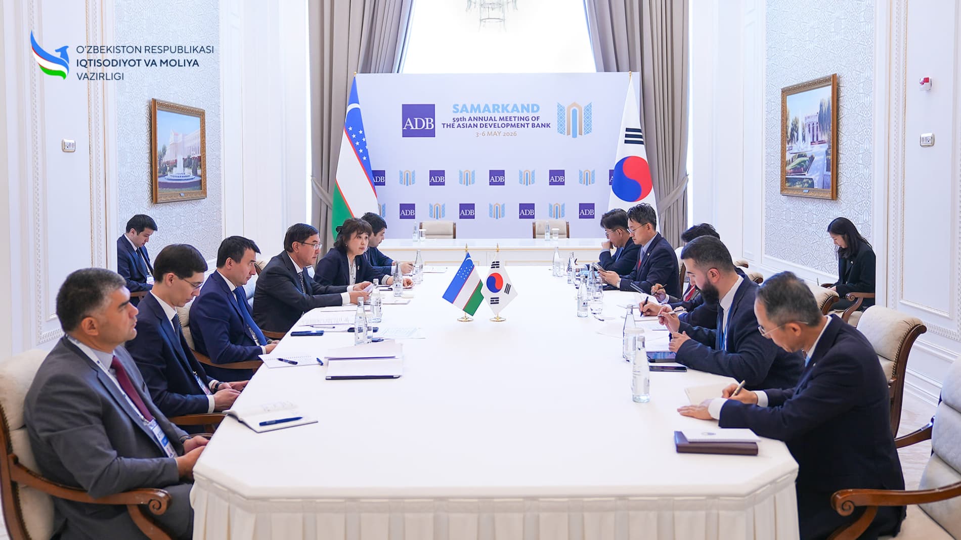 Корея Республикаси Бош вазири ўринбосари – Иқтисодиёт ва молия вазири билан учрашув бўлиб ўтди