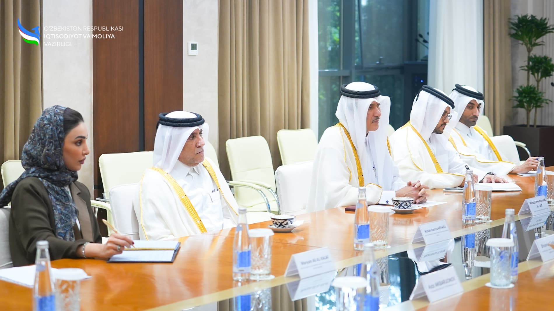Qatar Tashqi savdo ishlari bo‘yicha davlat vaziri bilan hamkorlik yo‘nalishlari yuzasidan fikr almashildi