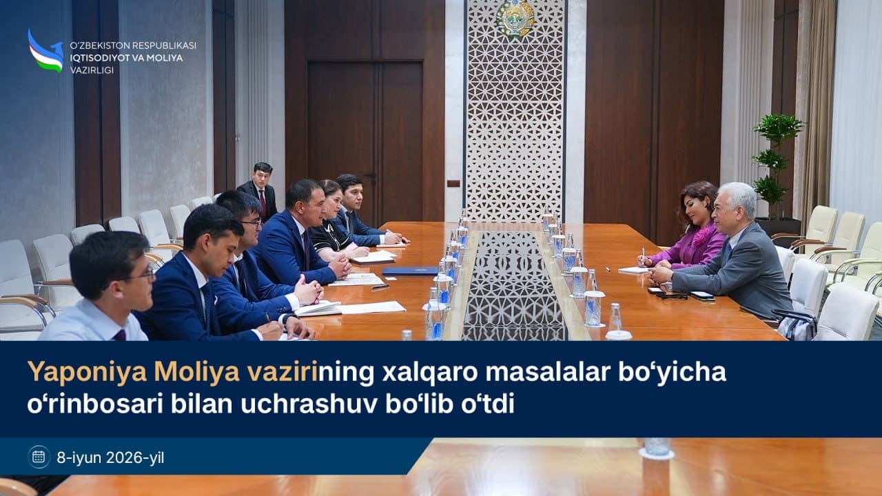 Yaponiya Moliya vazirining xalqaro masalalar bo‘yicha o‘rinbosari bilan uchrashuv bo‘lib o‘tdi