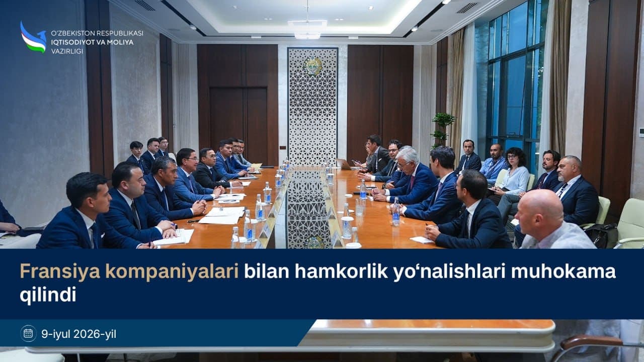Fransiya kompaniyalari bilan hamkorlik yo‘nalishlari muhokama qilindi