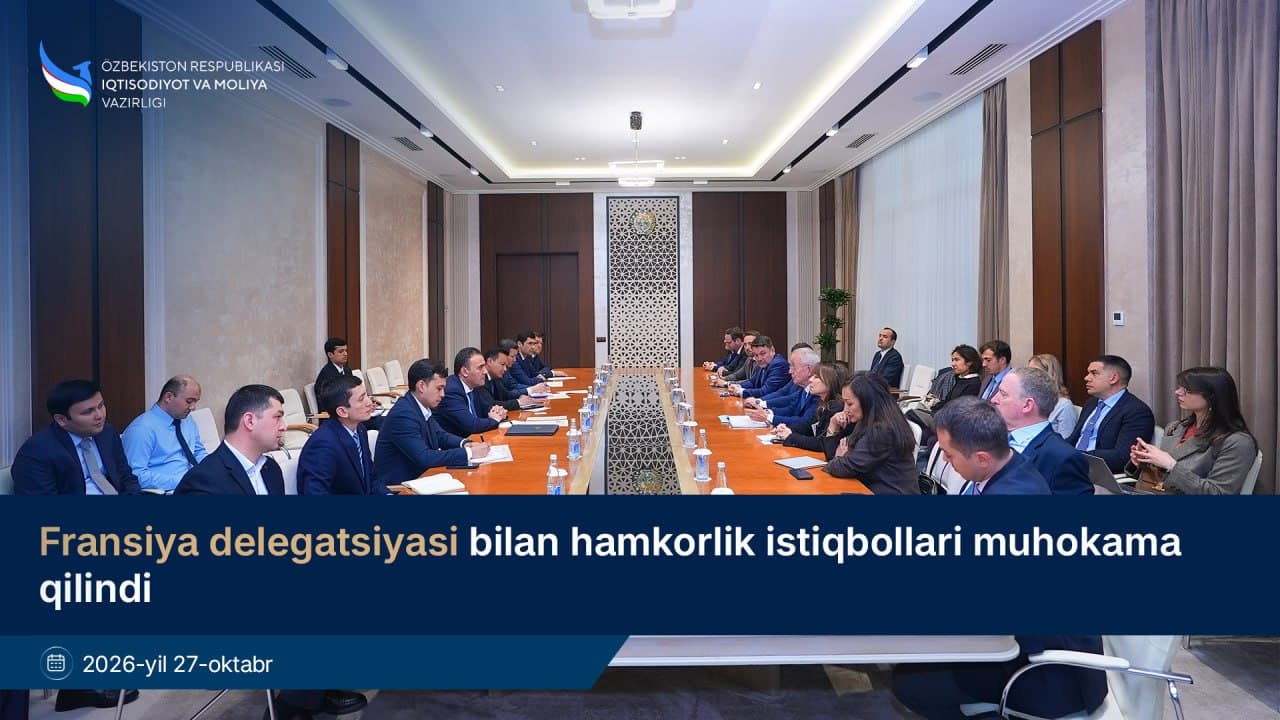 Fransiya delegatsiyasi bilan hamkorlik istiqbollari muhokama qilindi