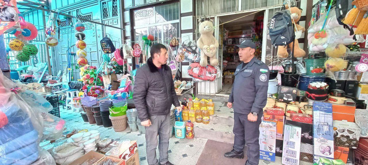 🔹 SO‘X TUMANIDA JAMOAT XAVFSIZLIGINI TA’MINLASH BO‘YICHA TADBIRLAR DAVOM ETMOQDA