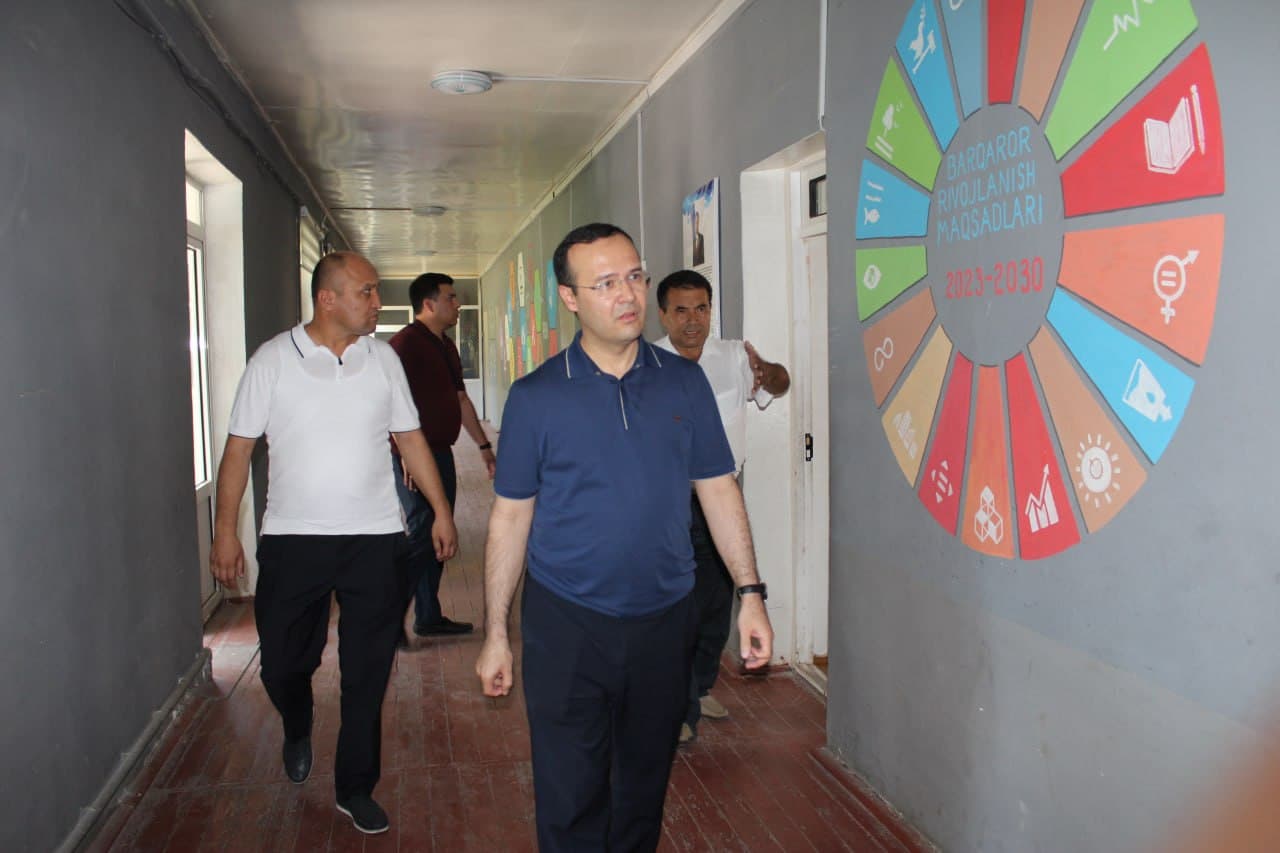📌 RESPUBLIKA ISHCHI GURUHI TOMONIDAN TA’LIM MUASSASALARIDAGI SHAROITLAR O‘RGANILDI