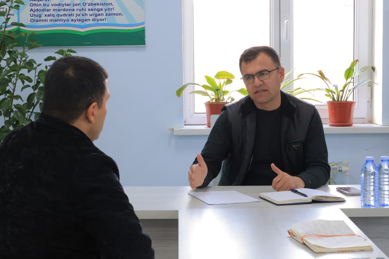 KOGON TUMAN HOKIMLIGI RAHBARIYATINING NAVBATDAGI QABULI BO'LIB O'TDI